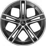 ALY85885 Mercedes-Benz EQE Sedan Wheel/Rim Black Machined #29540115007X23