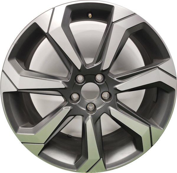 Volvo V60 Cross Country 2022-2023 charcoal machined 20x8 aluminum wheels or rims. Hollander part number ALY70528, OEM part number 322073271.