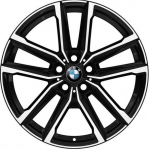 ALYCC072 BMW 230i, 430i, M240i, M440i Wheel/Rim Black Machined #36118747001