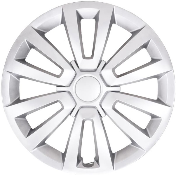 555s 16 Inch Aftermarket Silver Hubcaps/Wheel Covers Set