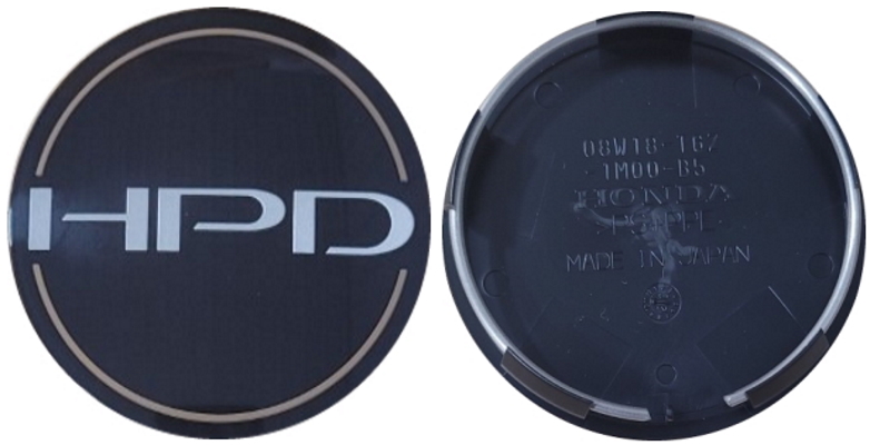 C63635 Honda CR-V, HR-V, Passport, Pilot, Ridgeline OEM Black HPD Center Cap #08W18T6Z1M003