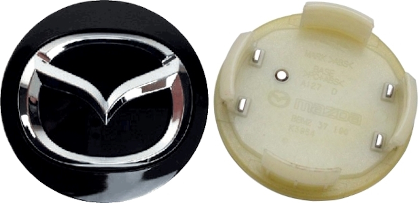 C64923 Mazda CX-30, CX-50, CX-90 OEM Black Center Cap #BBM2-37-190