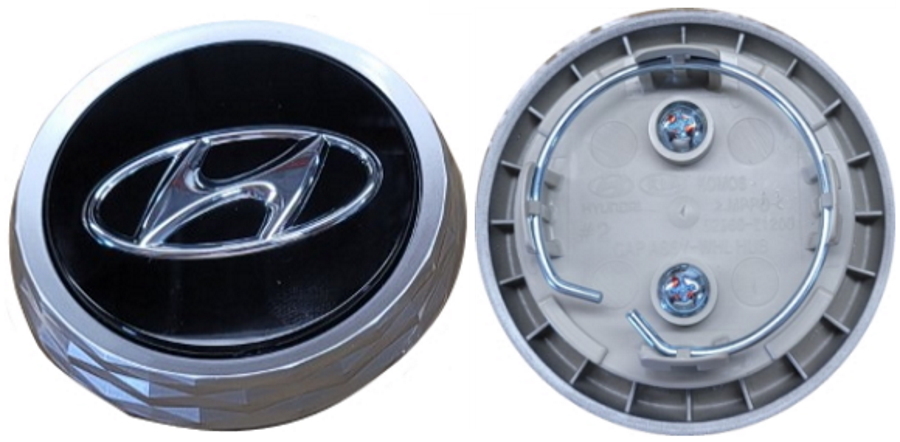 C70985 Hyundai Elantra, Sonata Black OEM Center Cap #52960L1200