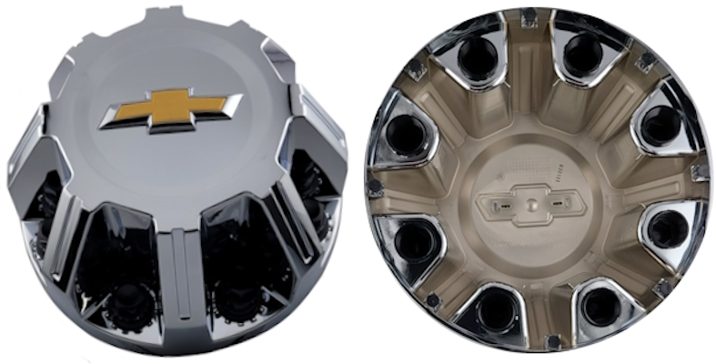 C8094RC-CHEV Chevrolet Silverado 3500 DRW Rear Chrome OEM Center Cap #84859639