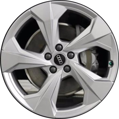 Audi Q5 2021-2025 powder coat silver 20x8 aluminum wheels or rims. Hollander part number ALY12036HH, OEM part number 80A601025BL.