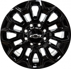 ALYGMCHD24 Chevrolet Silverado, GMC Sierra 2500, 3500 Wheel/Rim Black Painted #84829258