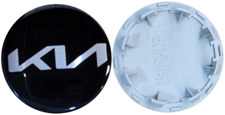 C74831 KIA EV6, K4, K5, Niro, Rio, Sorento, Sportage OEM Black Center Cap #52960R0100