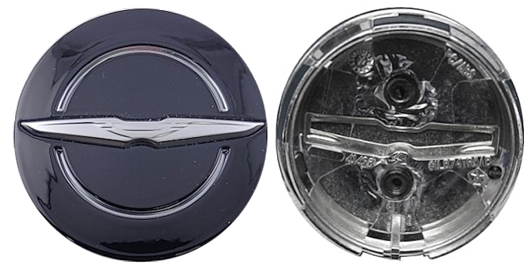 C2515SW Chrysler Pacifica OEM Center Cap Black w/Silver Wings #7BB94DX8AA