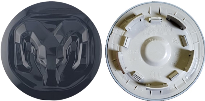 C2696 Dodge Ram 2500, 3500 SRW OEM Gloss Black Center Cap #7BH20DX8AA