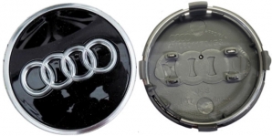 C59116 Audi A3, A4, A7, Q5, E-Tron, RS5 OEM Black Center Cap #4M0601170B