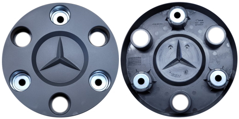 C85412 Mercedes Benz Sprinter 3500, 4500 OEM Black Center Cap #9064000225