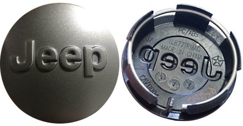 C9168 Jeep Cherokee, Grand Cherokee OEM Matte Charcoal Center Cap #1LB77LD2AC