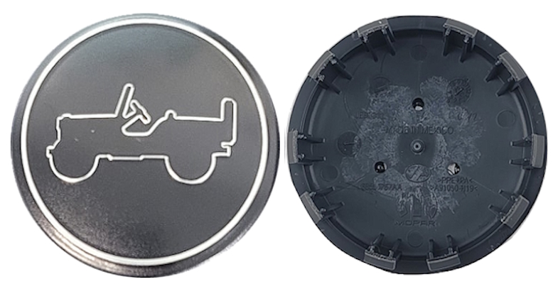C9179 Jeep Gladiator, Wrangler OEM Black Center Cap #68550771AA