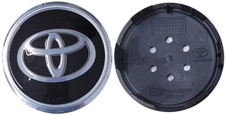C75256 Toyota Sequoia, Tacoma, Tundra  OEM Black Center Cap #426030C121