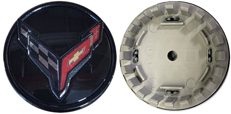 4 Pack 67mm/2.67 inch fit Corvette Wheel Center Hub Caps,Hubcaps Logo Covers for Corvette 