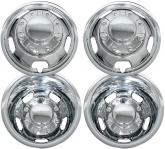 Set of 8, IWCN9010HH Dodge Ram 3500 DRW Chrome Replica 17 Inch Liners w/ Replica Center Caps