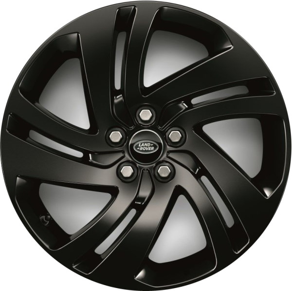 Land Rover Discovery Sport 2024 Land Rover Range Rover Evoque 2021-2024 black painted 18x8 aluminum wheels or rims. Hollander part number 72360, OEM part number LR114514.