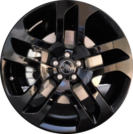 Land Rover Discovery Sport 2024 Land Rover Range Rover Evoque 2020-2024 powder coat black 21x8 aluminum wheels or rims. Hollander part number ALY72345U45, OEM part number LR114523.