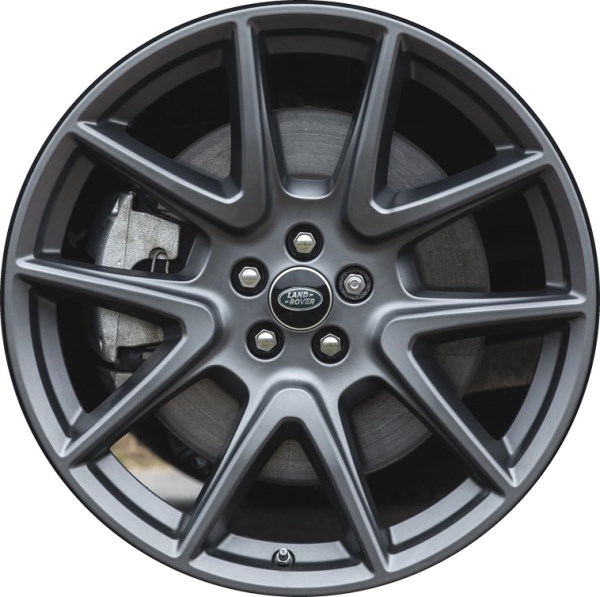 Land Rover Range Rover Velar 2021-2023 powder coat charcoal 21x7.5 aluminum wheels or rims. Hollander part number ALY72364, OEM part number LR153947.