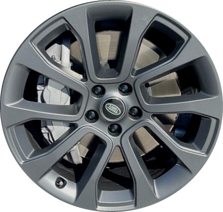 Land Rover Range Rover Sport 2023-2024 powder coat grey 21x8.5 aluminum wheels or rims. Hollander part number ALY72384B, OEM part number LR167052.