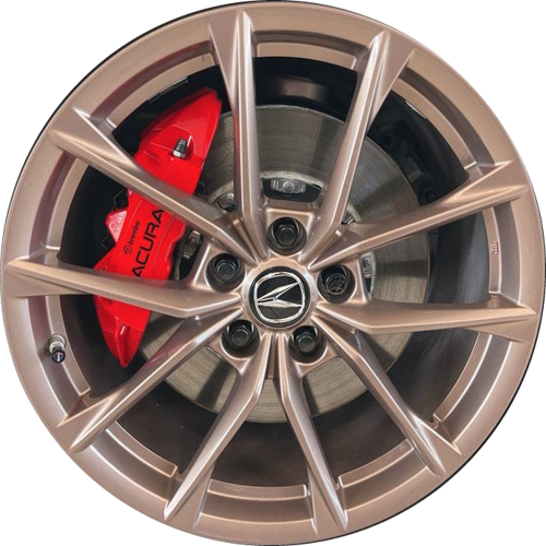 Acura Integra Type S 2024-2025 Powder coat bronze 19x9.5 aluminum wheels or rims. Hollander part number ALY95835, OEM part number 08W193S5200B
