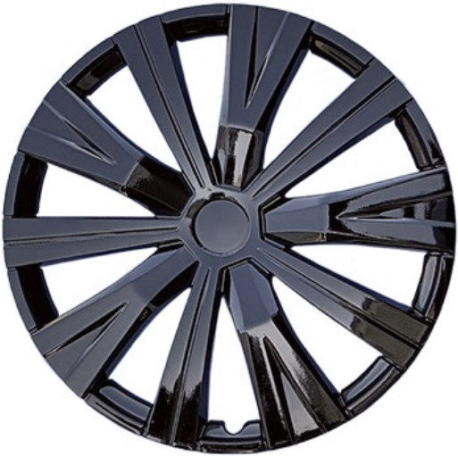 1063GB 16 Inch Aftermarket Black Hubcaps/Wheel Covers Set