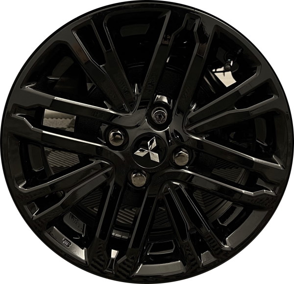 Mitsubishi Mirage G4 2021-2024 powder coat black 15x5.5 aluminum wheels or rims. Hollander part number 65855b, OEM part number 40300W160P.