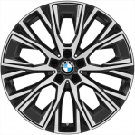 ALYBG038 BMW 430i, M440i Wheel/Rim Black Machined #36108747310