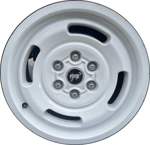 Ford Bronco 2023-2025 powder coat white 17x8 aluminum wheels or rims. Hollander part number ALY10463B, OEM part number N2DZ1007A