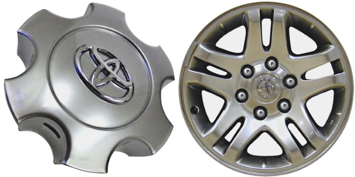 C69440HS Toyota Sequoia, Tundra OEM Hyper Silver Center Cap #42603AF040