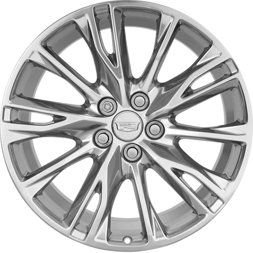 Cadillac XT4 Sport Premium Luxury 2025 polished 20x8.5 aluminum wheels or rims. Hollander part number 94164a OEM part number 42847406