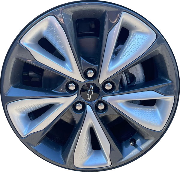 Chevrolet Bolt 2022-2023 powder coat charcoal 17x7 aluminum wheels or rims. Hollander part number ALY14060/95328, OEM part number 42765773, 42767482.