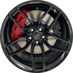 ALYGC067U45HH Chevrolet Corvette Wheel/Rim Black Painted #85707707