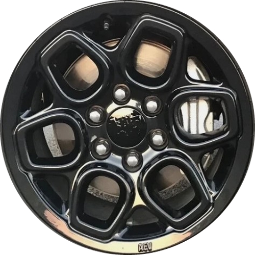 Chevrolet Silverado 1500 ZR2 AEV 2023-2025 powder coat black 18x8.5 aluminum wheels or rims. Hollander part number ALY95641, OEM part number 85157261