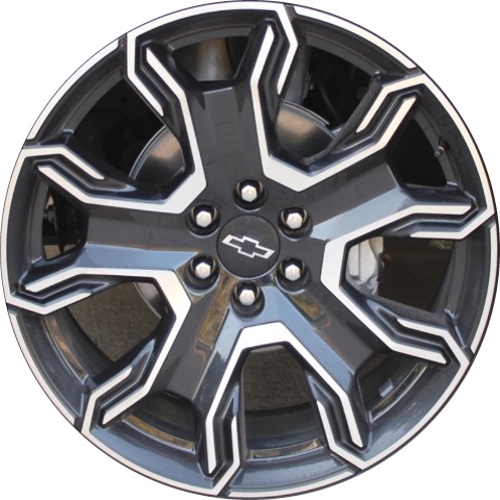 Chevrolet Suburban 2025, Tahoe 2025 RST Carbon Flash Metallic machined 24x9.5 aluminum wheels or rims. Hollander part number 94094 OEM part number 26451074