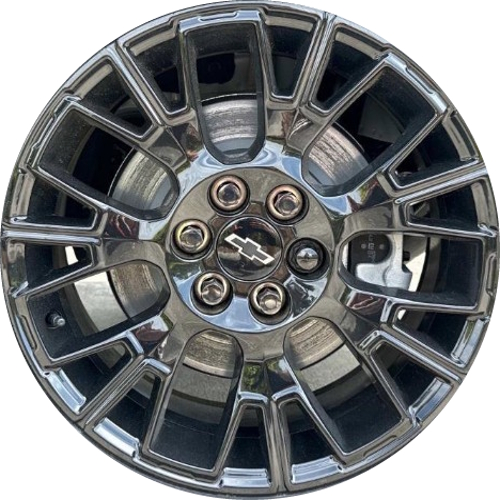 Chevrolet Traverse Z71 2025 GMC Acadia 2025 powder coat black 18x8 aluminum wheels or rims. Hollander part number 94174, OEM part number 85531062