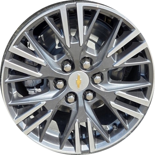 Chevrolet Traverse LT AWD 2024-2025 Grazen Metallic machined-face aluminum wheels 18x7.5 aluminum wheels or rims. Hollander part number 14153/95940, OEM part number 84886616