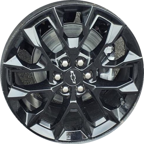 Chevrolet Traverse LT Midnight Sport Edition AWD 2024-2025 powder coat black 20x8 aluminum wheels or rims. Hollander part number 14155/95941, OEM part number 26421985