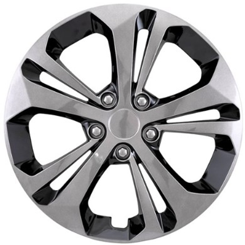 564 17BCHH 17 inch Aftermarket Black/Charcoal Chevrolet Trax Hubcaps/Wheel Covers Set