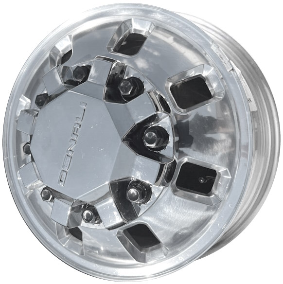 Chevrolet Silverado 3500 DRW 2024-2025, Sierra 3500 DRW 2024 polished 18x6.5 aluminum wheels or rims. Hollander part number 95820 , OEM part number 84830462
