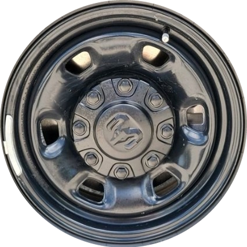 Mopar Dodge Ram Tradesman  2500 2014-2025 powder coat silver 17x7.5 steel wheels or rims. Hollander part number 02497b, OEM part number 68687568AA