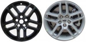 IMP-8225GB Ford Explorer Black Wheel Skins (Hubcaps/Wheelcovers) 18 Inch Set