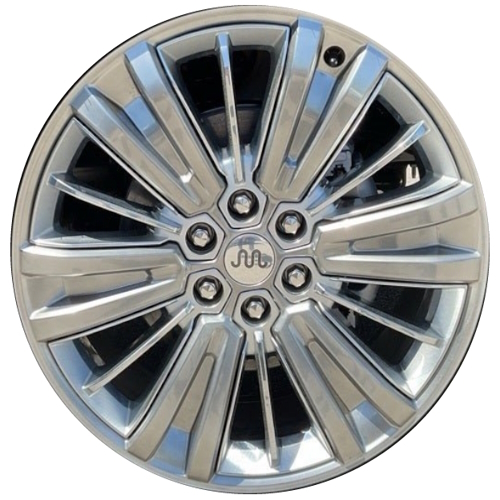 Ford F-150 2024-2025, F150 powder coat silver 22x8.5 aluminum wheels or rims. Hollander part number ALY10622A, OEM part number RL3Z1007G