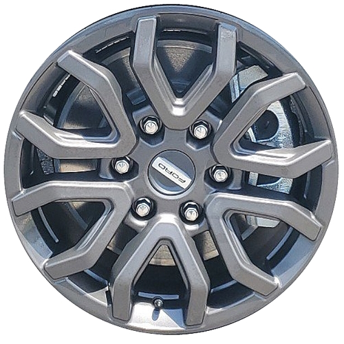 Ford Ranger Raptor Supercrew 2024-2025 powder coat charcoal 17x8.5 aluminum wheels or rims. Hollander part number 10588 10586 OEM part number N1WZ1007C