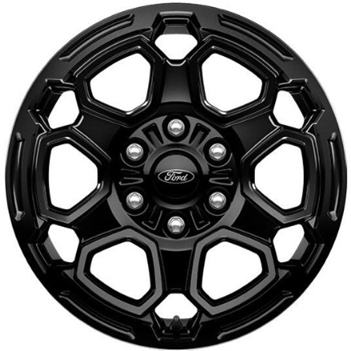 Ford Ranger XLT Lariat 2025 powder coat black 18x7.5 aluminum wheels or rims. Hollander part number ALYFQ111U45, OEM part number N1WZ1007Y
