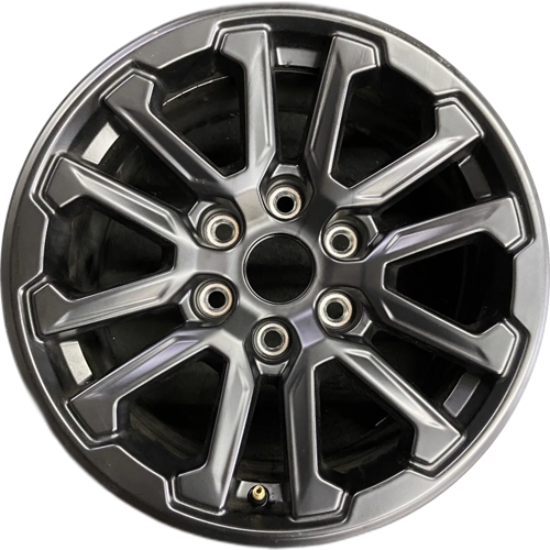 Ford F-150 2024-2025 powder coat black 17x8.5 aluminum wheels or rims. Hollander part number ALY10611, OEM part number RL3V1007E