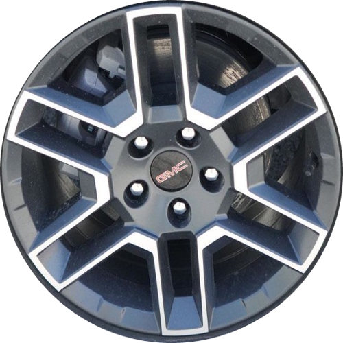 GMC Terrain AT4 2026 dark android machined 17x7.5 aluminum wheels or rims. Hollander part number 94255, OEM part number 26343123