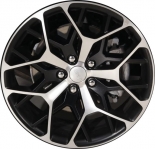ALY9291U45 Jeep Grand Cherokee, L Wheel/Rim Black Machined #4755581AA