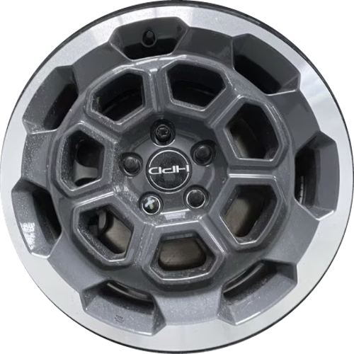 Honda Ridgeline HPD Black Edition 2024-2025 charcoal machined 18x8 aluminum wheels or rims. Hollander part number 95984 63810a, OEM part number 08W18-T6Z-100.-J