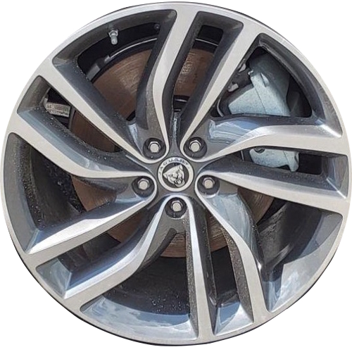 Jaguar XF 2016-2024 Charcoal Machined Labyrinth 20x8.5 aluminum wheels or rims. Hollander part number 59931, OEM part number T2H5949